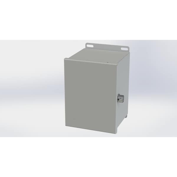 Screw Clamps Electrical Enclosures, 8.13 in H, 6 in D, 6 in W, NEMA 3R, 4, 12, 13, Carbon Steel